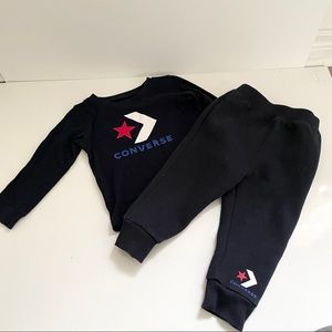 Converse matching set , long sleeve shirt and jogger, toddler, 24 months